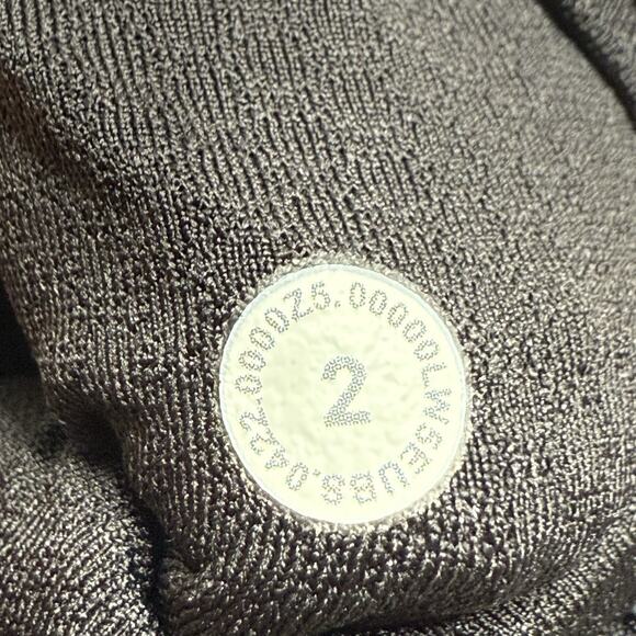 Lululemon Brushed Softstreme Ribbed Zip Flared Pant 32.5" Black Women's Size 2 - Picture 12 of 16